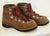Vintage Vasque Red Lace HIKING BOOTS Suede Leather Mountaineering USA Shoes 8 Vibram