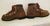 Vintage Vasque Red Lace HIKING BOOTS Suede Leather Mountaineering USA Shoes 8 Vibram